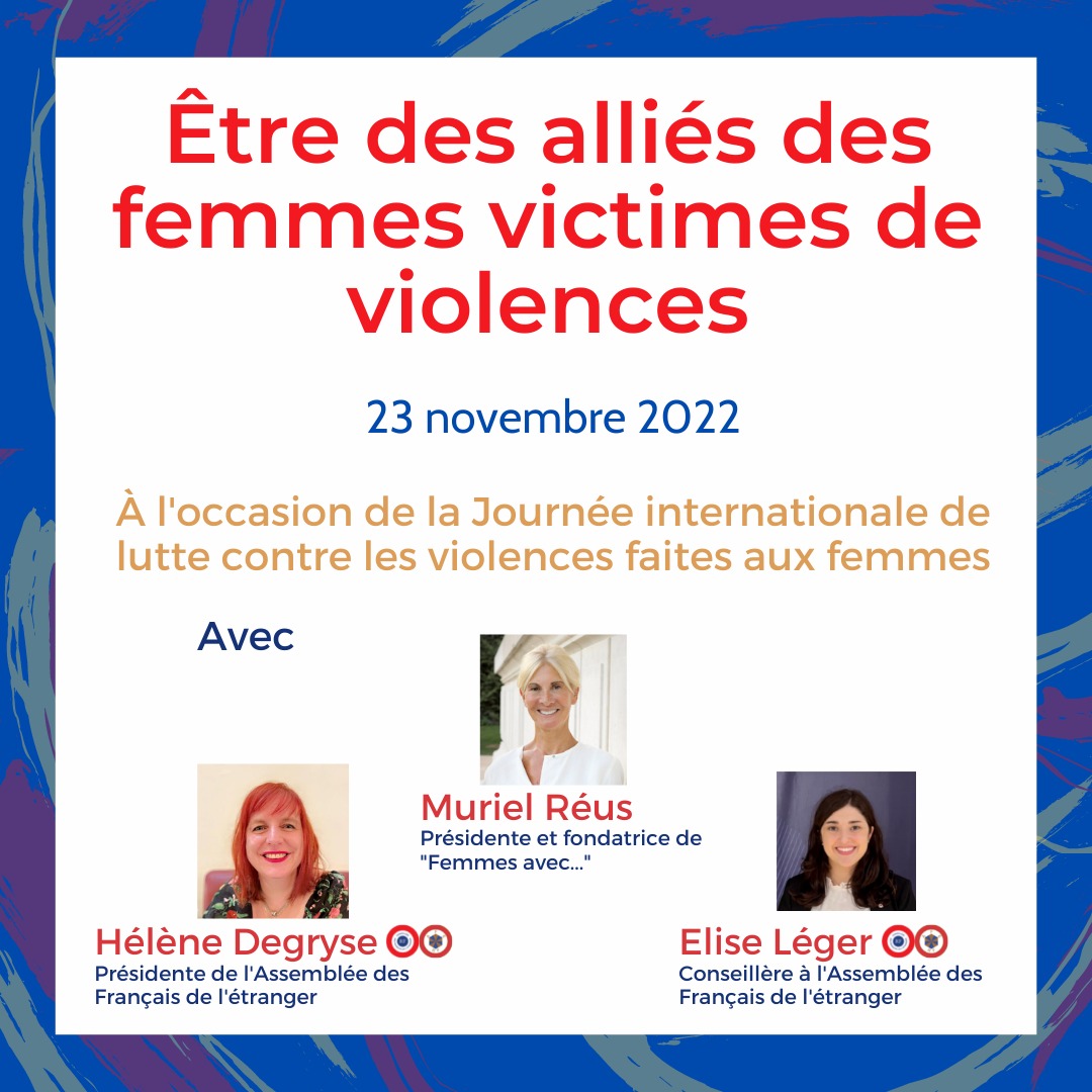 You are currently viewing 23 novembre à 11h Webinaire : journée mondiale pour l’élimination des violences faites aux femmes.