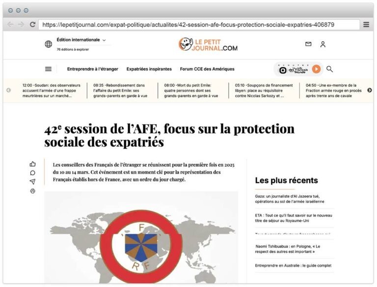 42ᵉ session de l’AFE, focus sur la protection sociale des expatriés