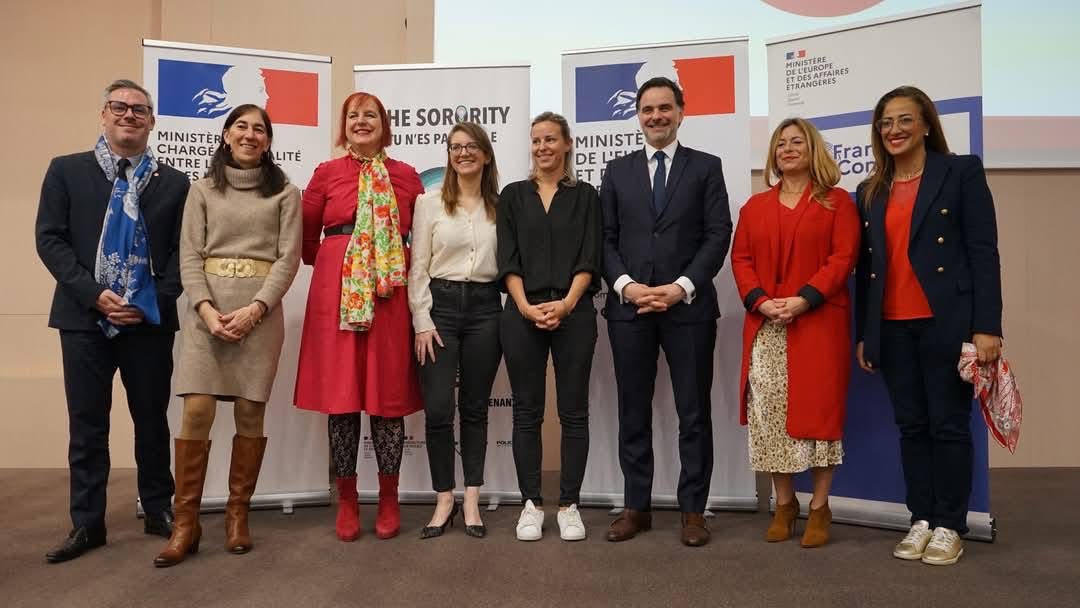 Avec des parlementaires et les Ministres Bergé et Saint-Martin